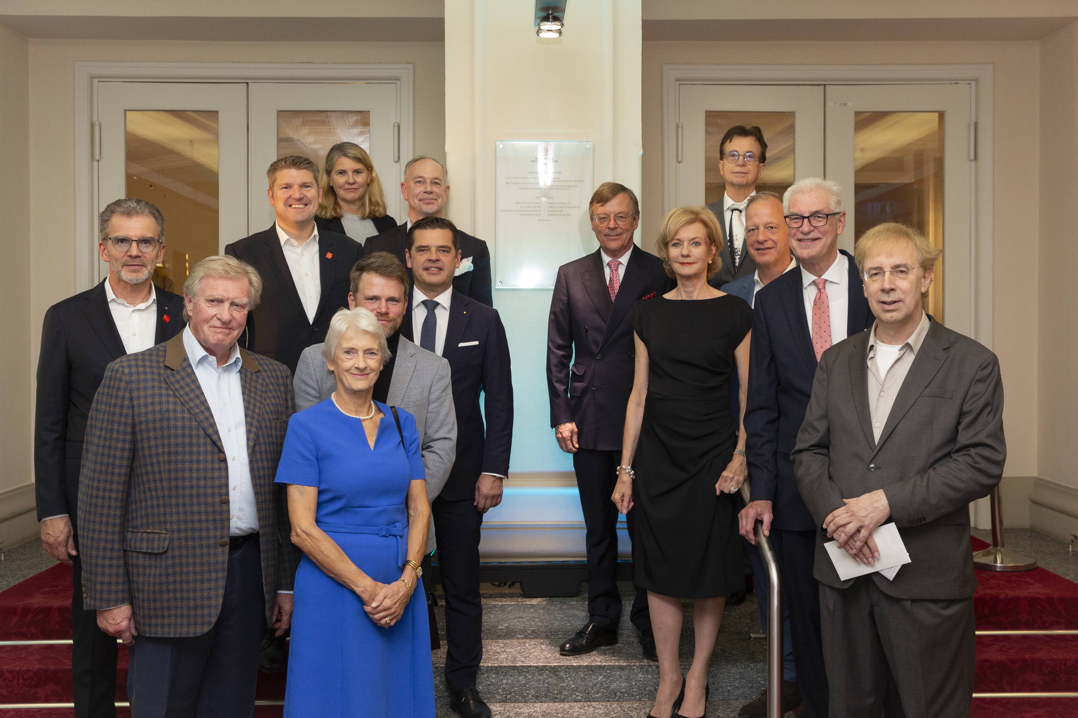 Stiftung für das Landestheater Detmold: Stiftertafel enthüllt