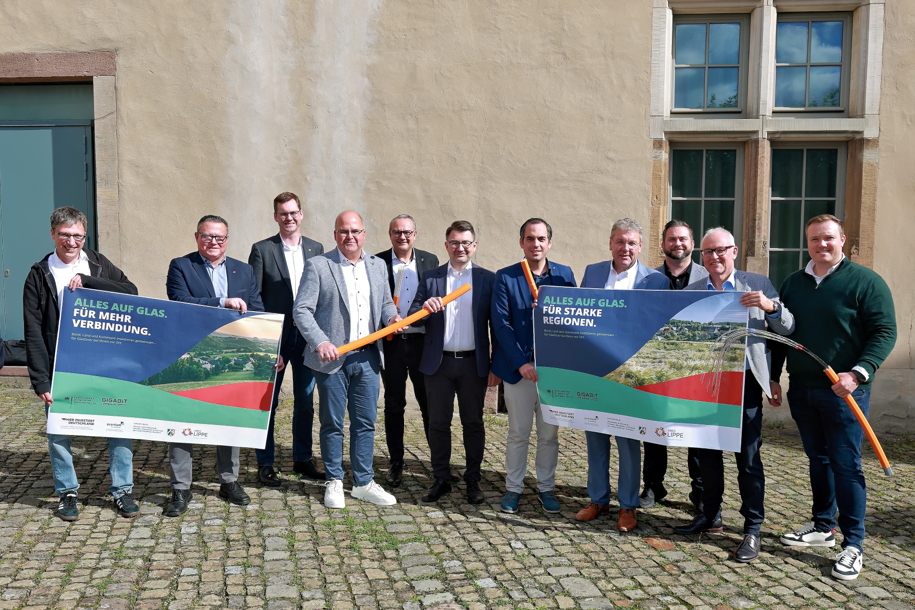 Glasfaserausbau in Lippe: Förderantrag für neun Kommunen gestellt